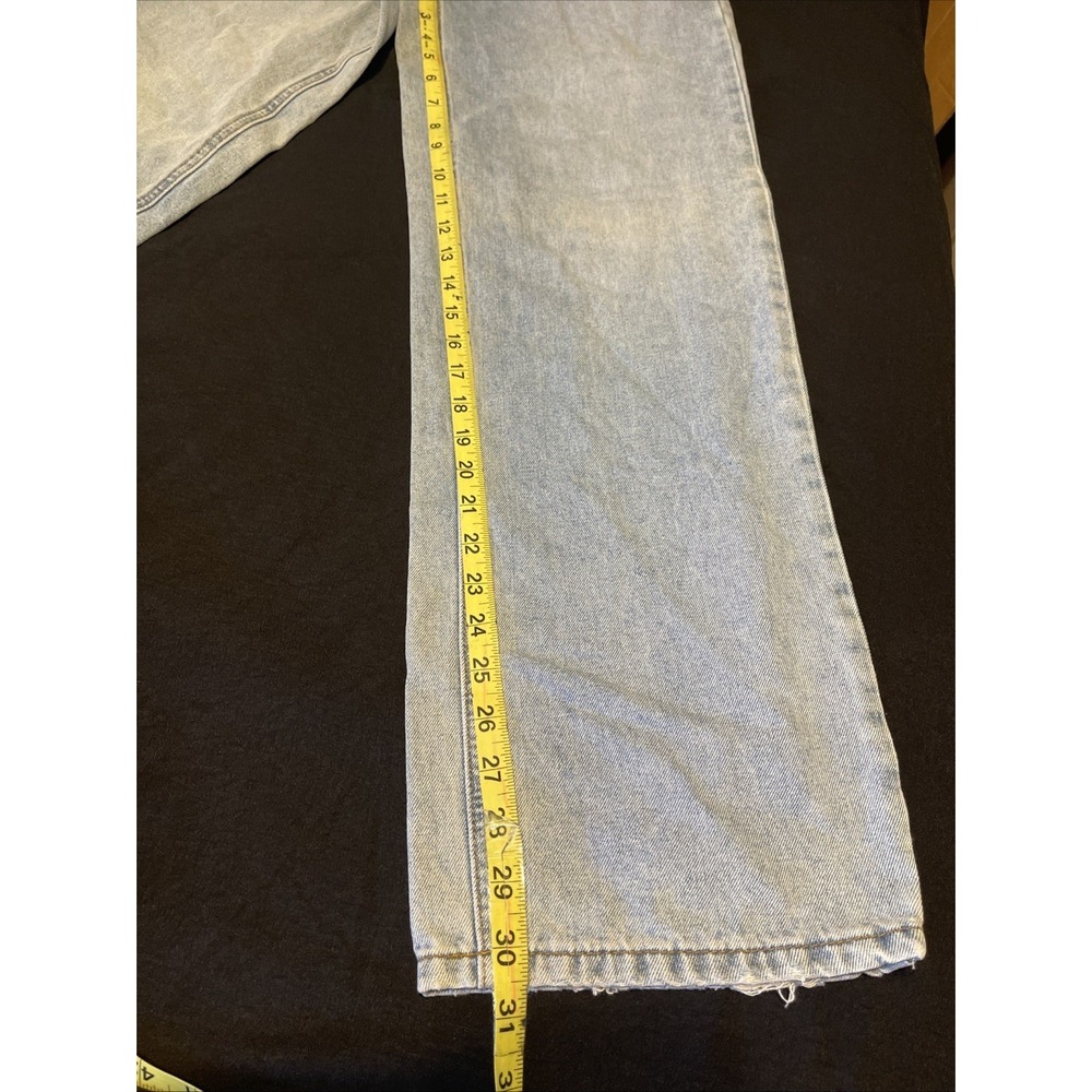 Ashley Mason Women Jeans Size  00/23 Light Blue Wide Legs - Picture 2 of 8